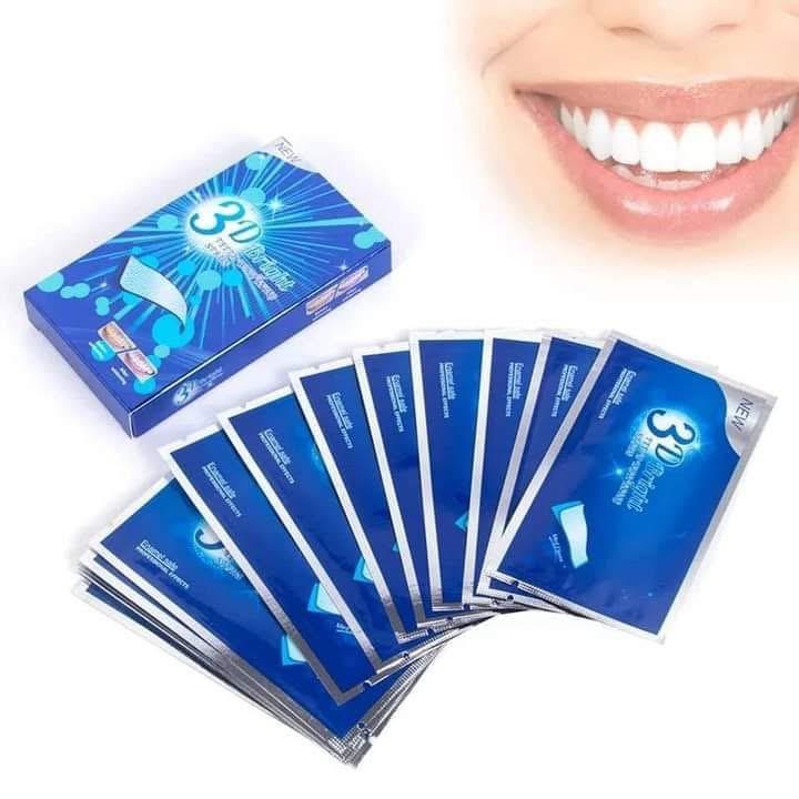 لاصقات لتبييض الأسنان تحتوي على 7 قطع