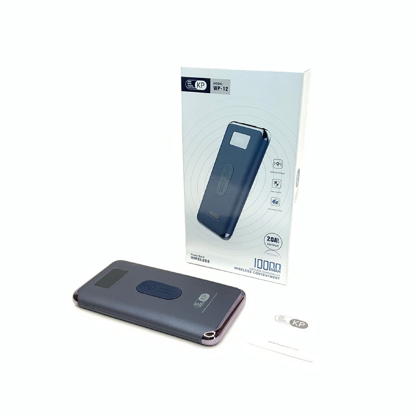 בנק כוח בקיבולת של 10,000 mAh לטעינת טלפונים, דגם KP WP-12