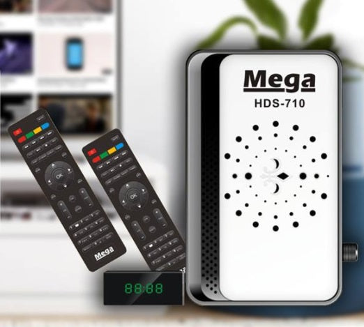 ريسيفر ذكي بجودة Full HD ماركة Mega 710 بمواصفات مميزة وبكفالة لمدة عام