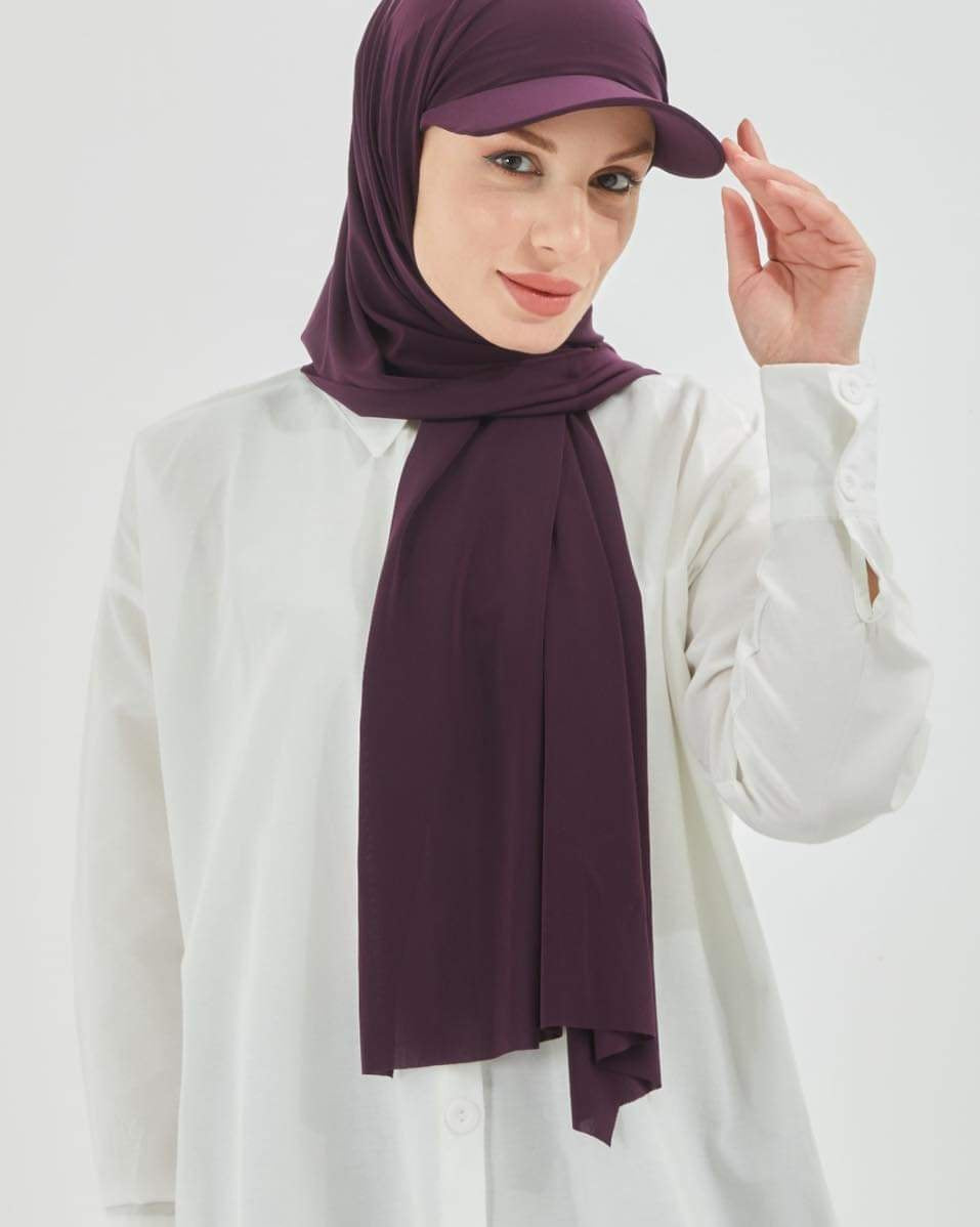 شال مع طاقية (قطعة وحدة)