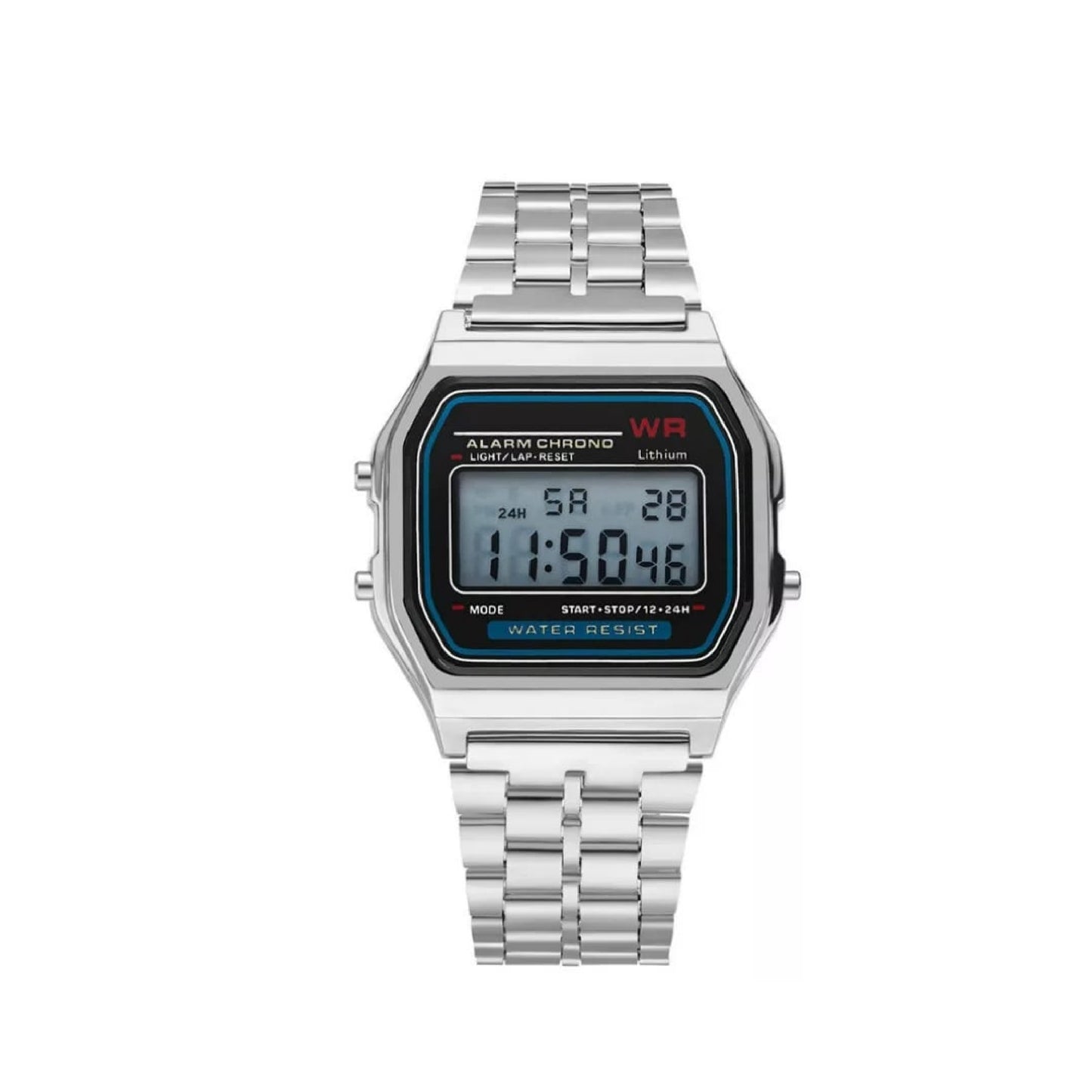 שעון דיגיטלי Casio עם מסגרת מתכת