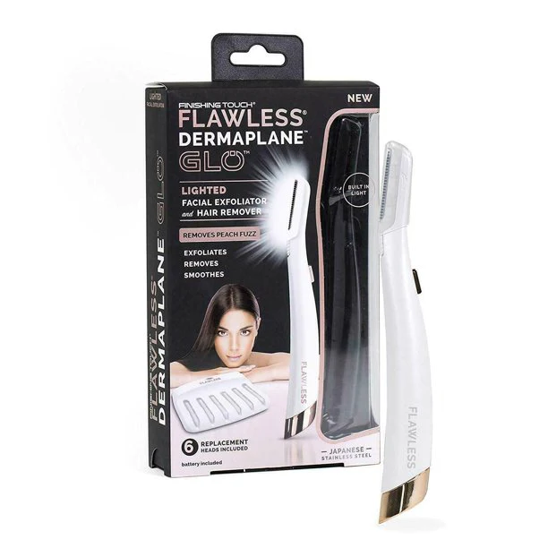 شفرات لازالة شعر الوجه للنساء Flawless dermaplane Glo