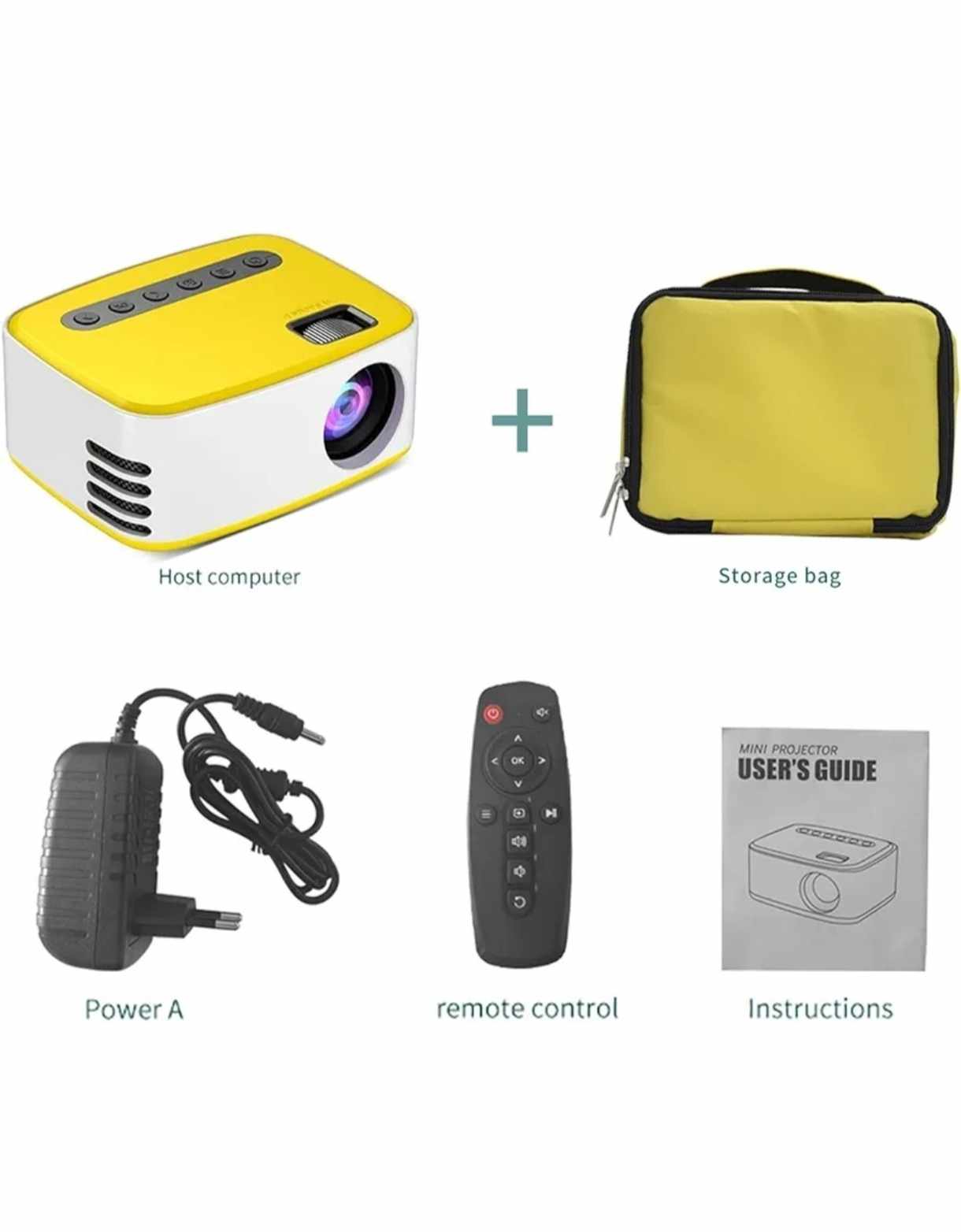 جهاز عرض صغير محمول Mini projector بمواصفات رائعة