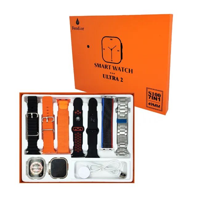 שעון חכם Ultra 2 עם מפרט ייחודי ו-7 רצועות שונות