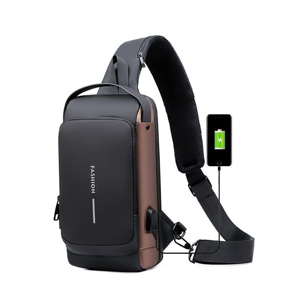 תיק כתף בעיצוב מודרני ויציאת USB, מספר C163
