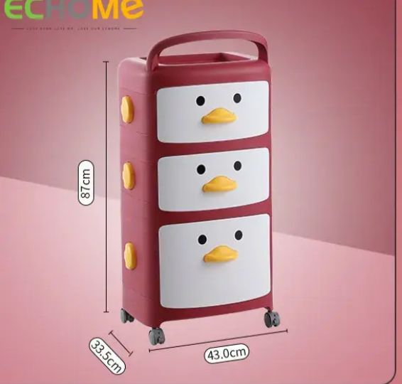 ארגונית צעצועים עם שלוש מגירות בצורת ברווז C-145