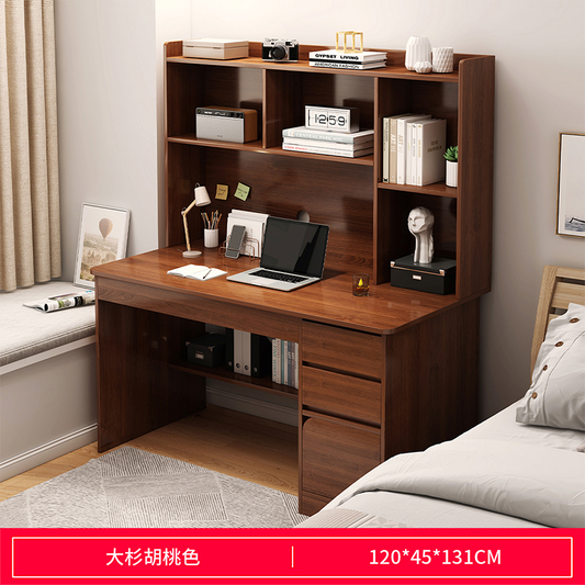 مكتب دراسي باللون البني مصنوع من خشب mdf مع جوارير وارفف od-47