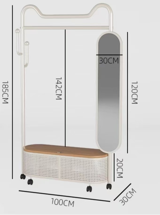 علاقة ملابس مع مرآة بتصميم عصري CD-31