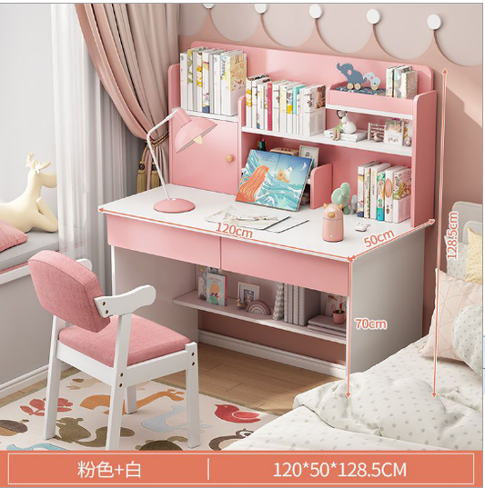 مكتب دراسي باللون الزهري CD-33