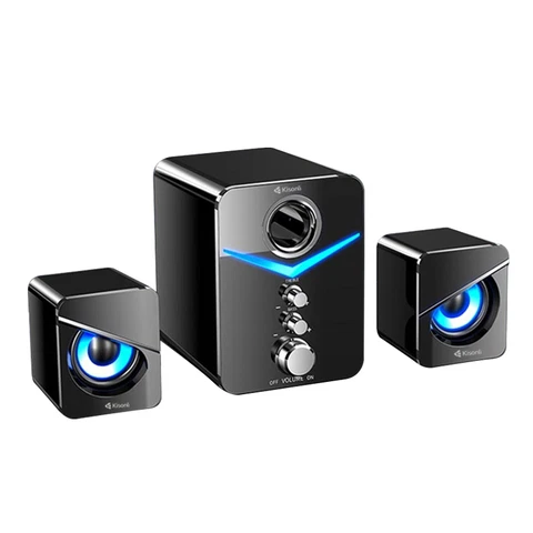 سماعة بلوتوث مع طبلة كبيرة ماركة Kisonli U-3100 مع ريموت واضاءة