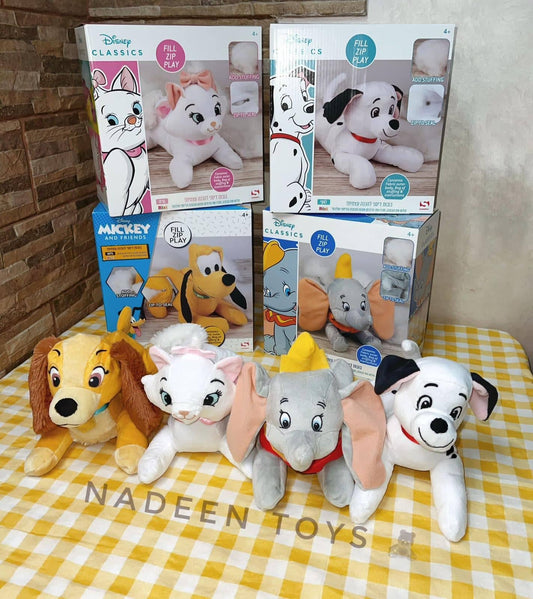 בובות ממולאות של דיסני בצורות רבות