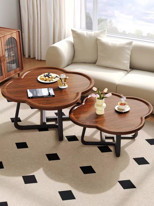طقم طاولات مكون من قطعتين على شكل وردة  bd-36