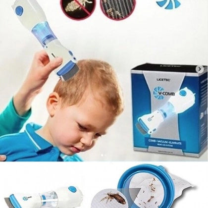 V-COMB جهاز إزالة القمل والقشرة