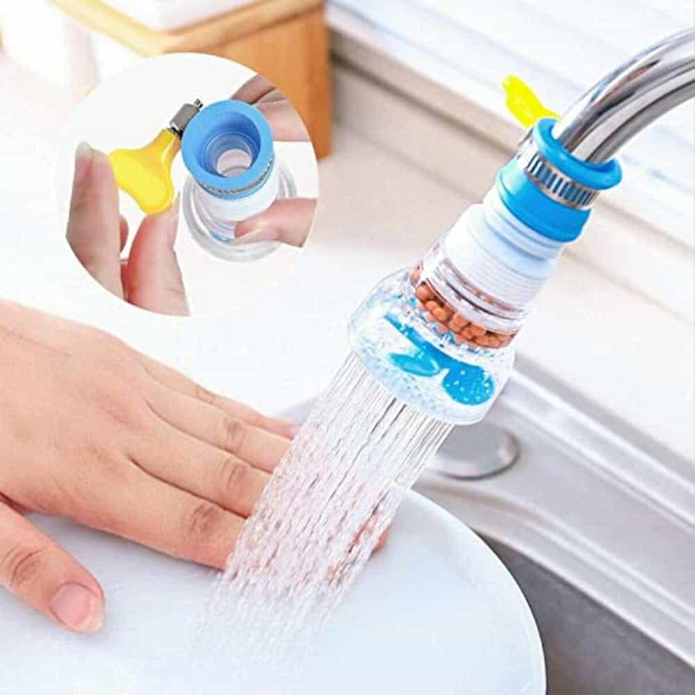 فلتر للماء يتم تركيبه على الحنفية