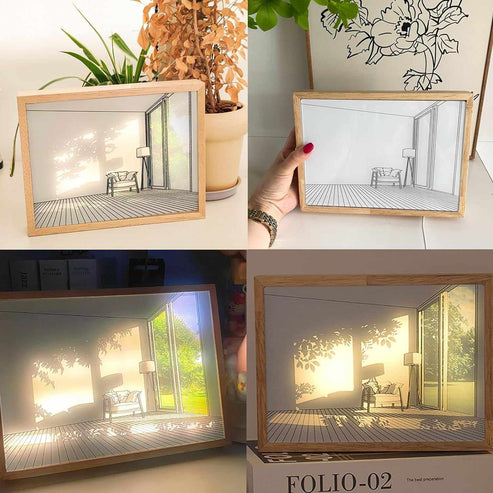 البرواز السحري برسومات 3D مضيئة