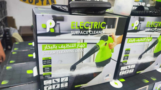 مكنسة بخارية للتعقيم والغسل والتعفير