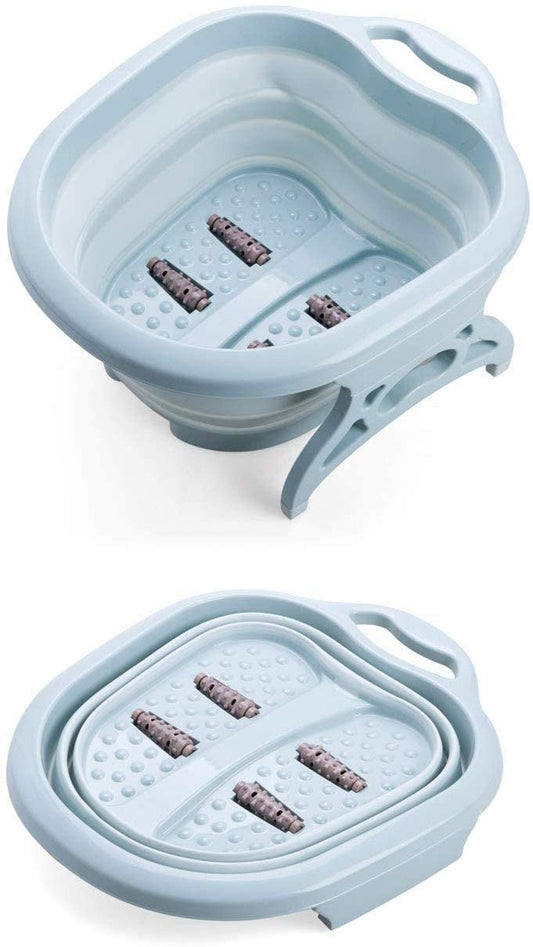 אמבט עיסוי כף רגל נייד מתקפל