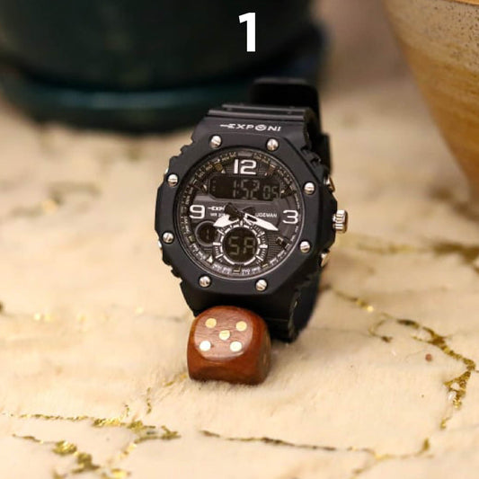 שעון צבא גברים של Exponi