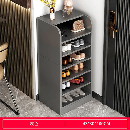 מדפי נעליים פתוחים אפורים, דגם CD-53