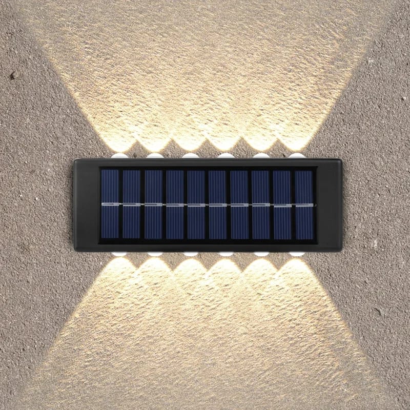 مصباح حائط LED‏ يعمل بالطاقة الشمسية قطعتين